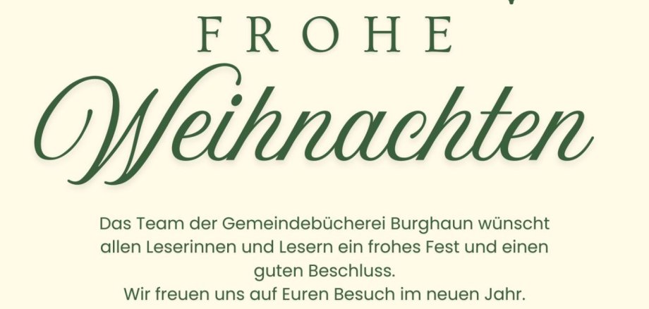 Das Team der Gemeindebücherei wünscht allen Lesern - 1